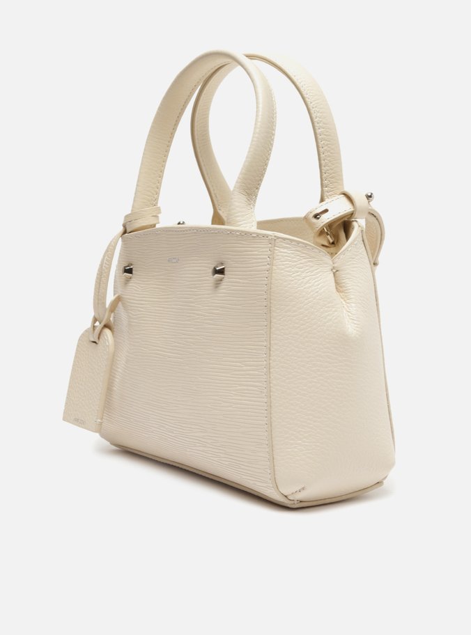 Bolsa Tiracolo Off-White Couro Bella Pequena