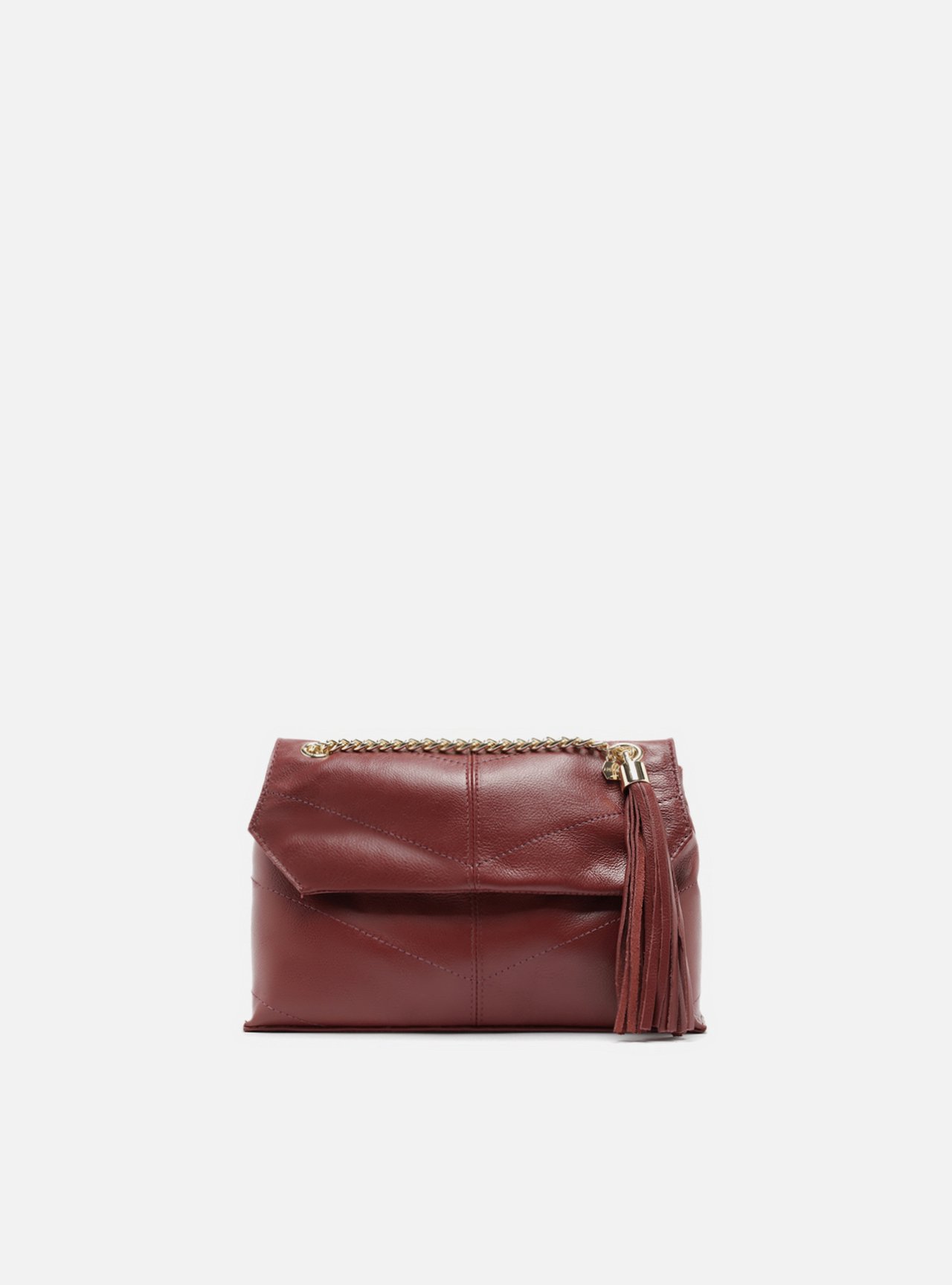 Bolsa Tiracolo Vermelha Couro Ísis Pequena — foto 1