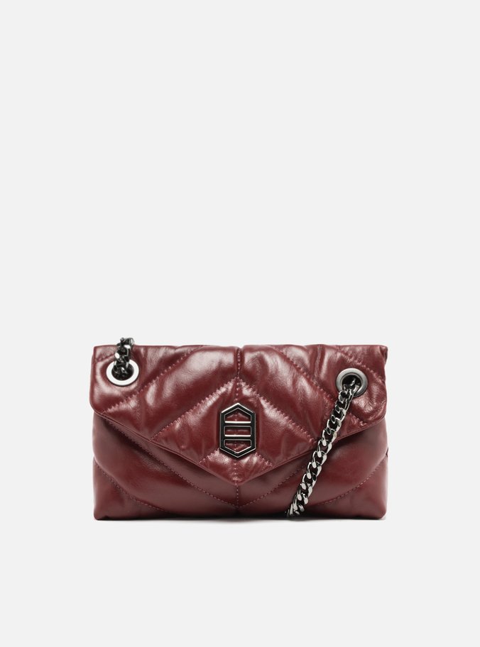 Bolsa Tiracolo Vermelha Couro Matelassê Média