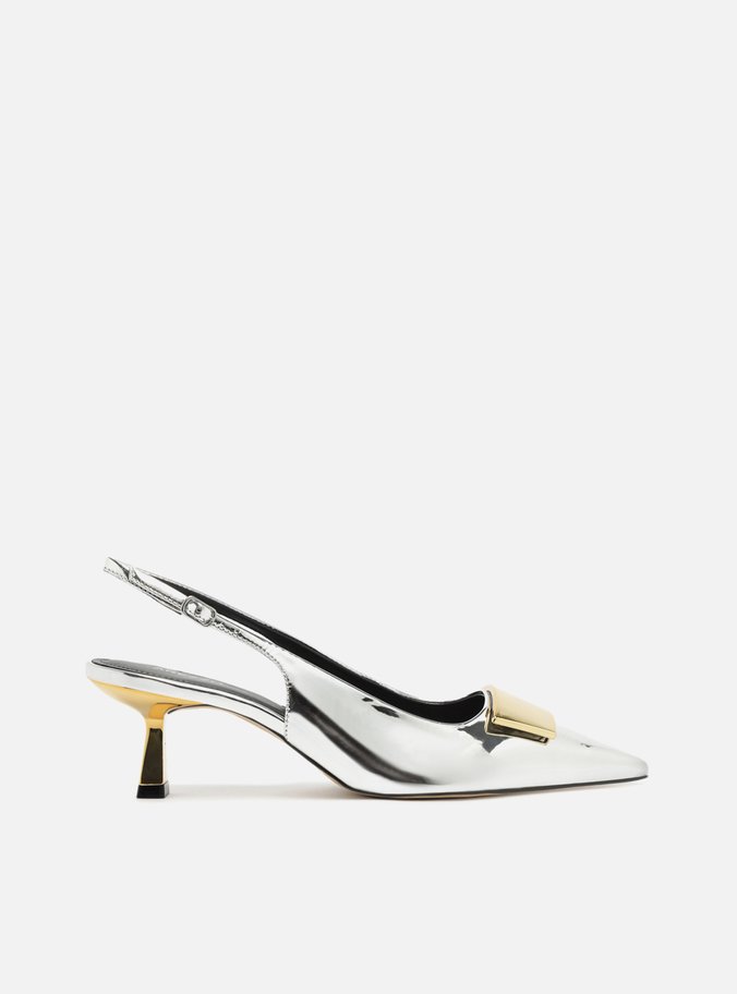 Scarpin Prata Bico Fino Slibcks