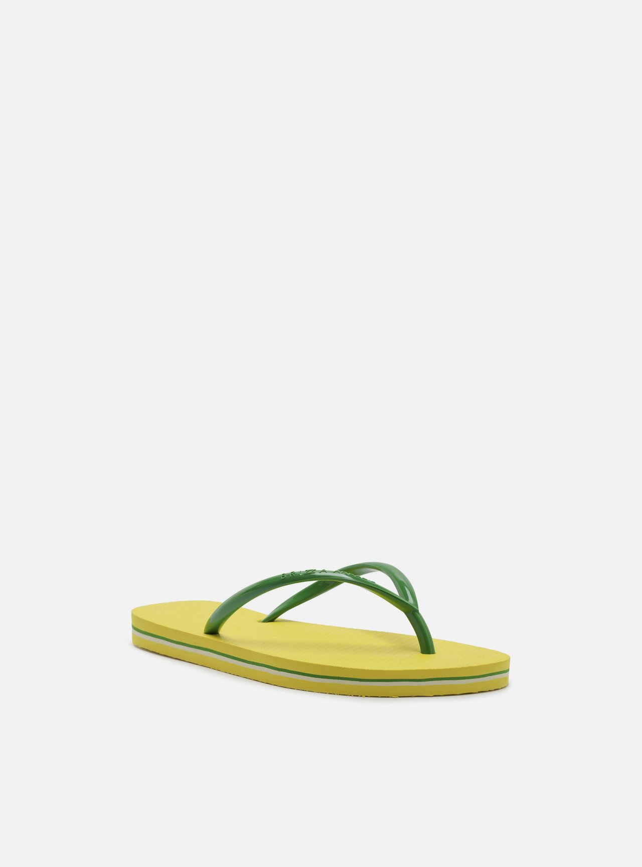 Chinelo de Dedo Verde Plataforma Tiras Brizza — foto 2