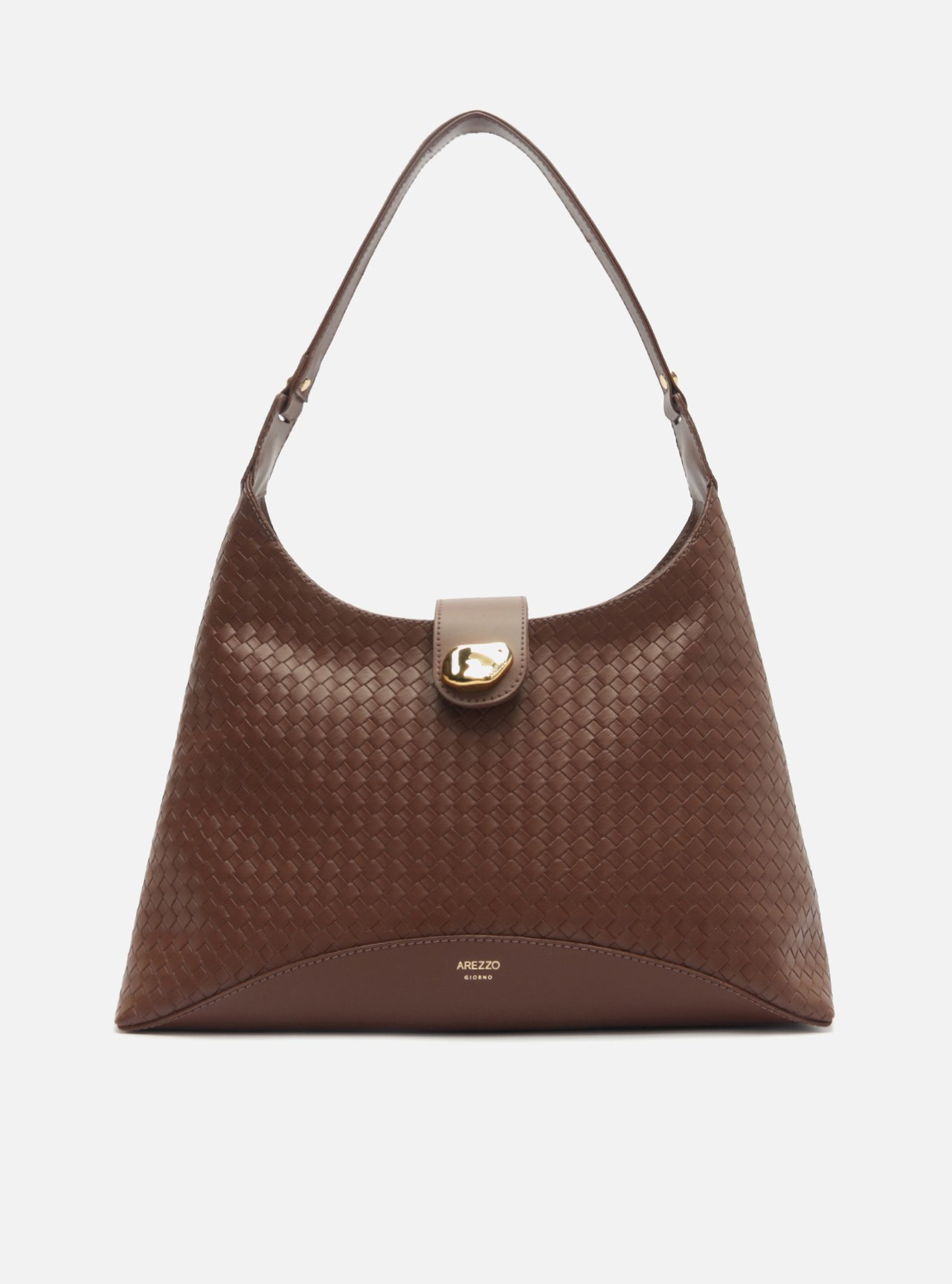 Bolsa Hobo Preta Média Tressê — foto 1