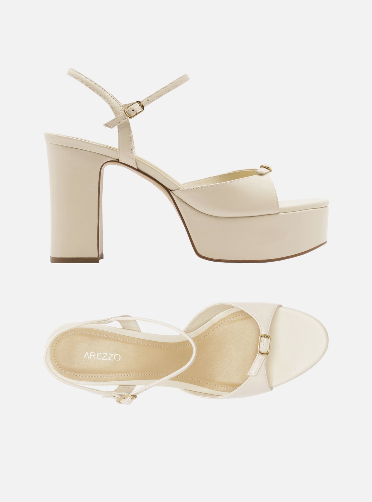 Sandália Off-White Couro Meia Pata Fivela — foto 5