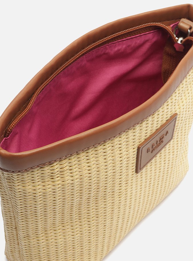 Necessaire Marrom Palha Brizza