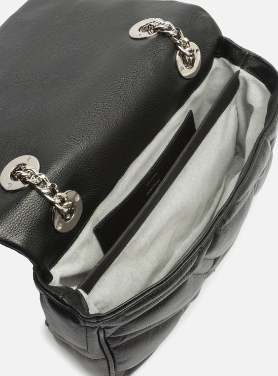 Bolsa Tiracolo Preta Couro Emma Média