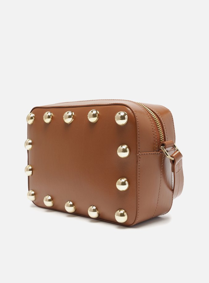 Bolsa Tiracolo Marrom Jordana Média Rebites