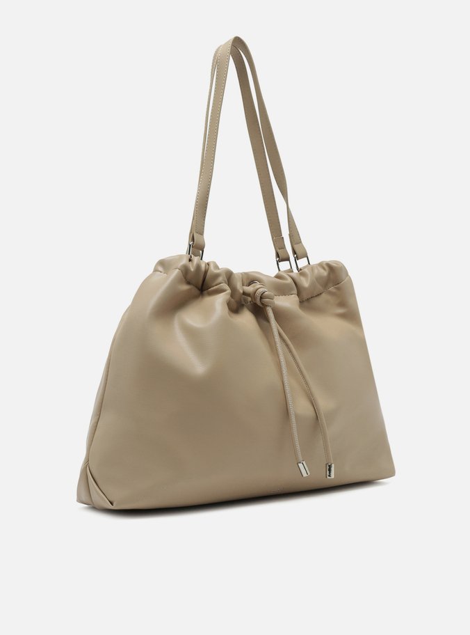 Bolsa Hobo Bege Grande