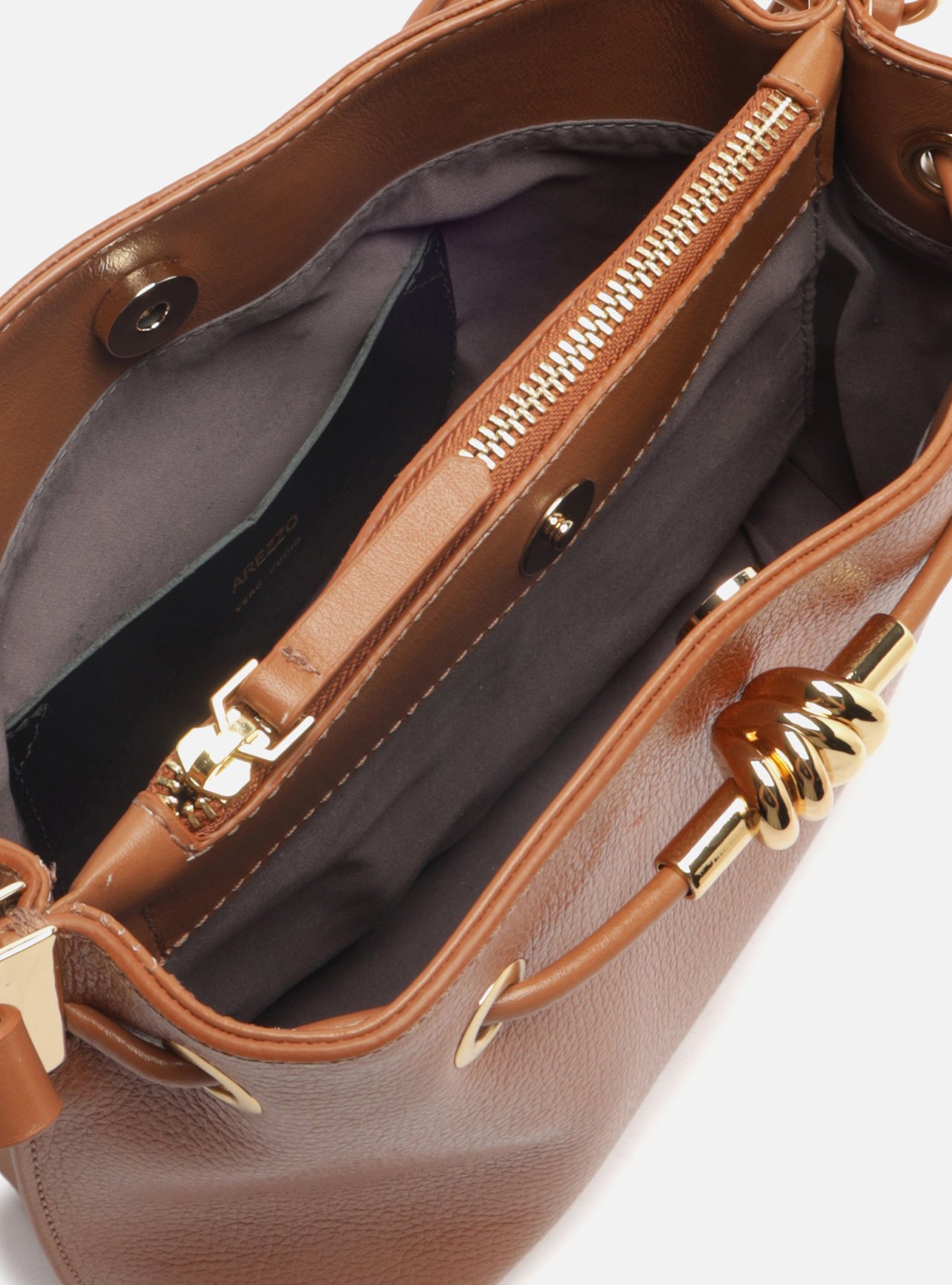 Bolsa Tiracolo Preta Couro Pequena Tressê Metais — foto 4