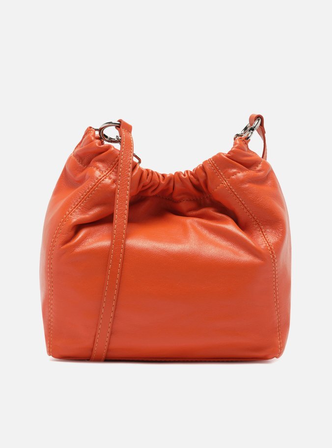 Bolsa Tiracolo Laranja Couro Olívia Pequena