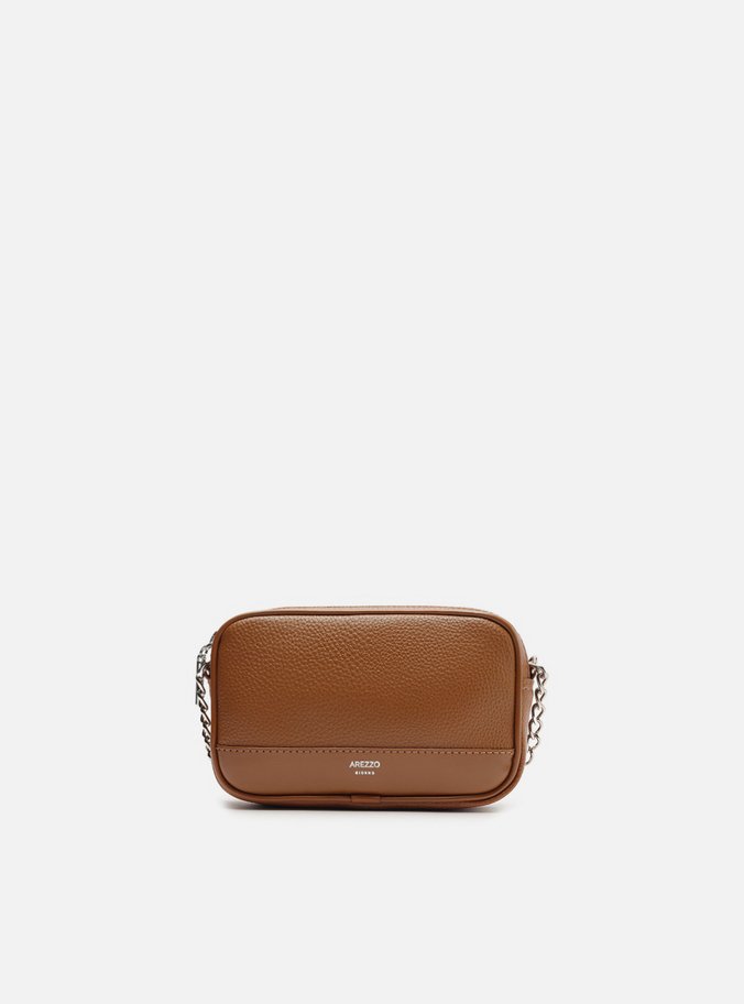 Bolsa Tiracolo Caramelo Pequena Corrente Basic