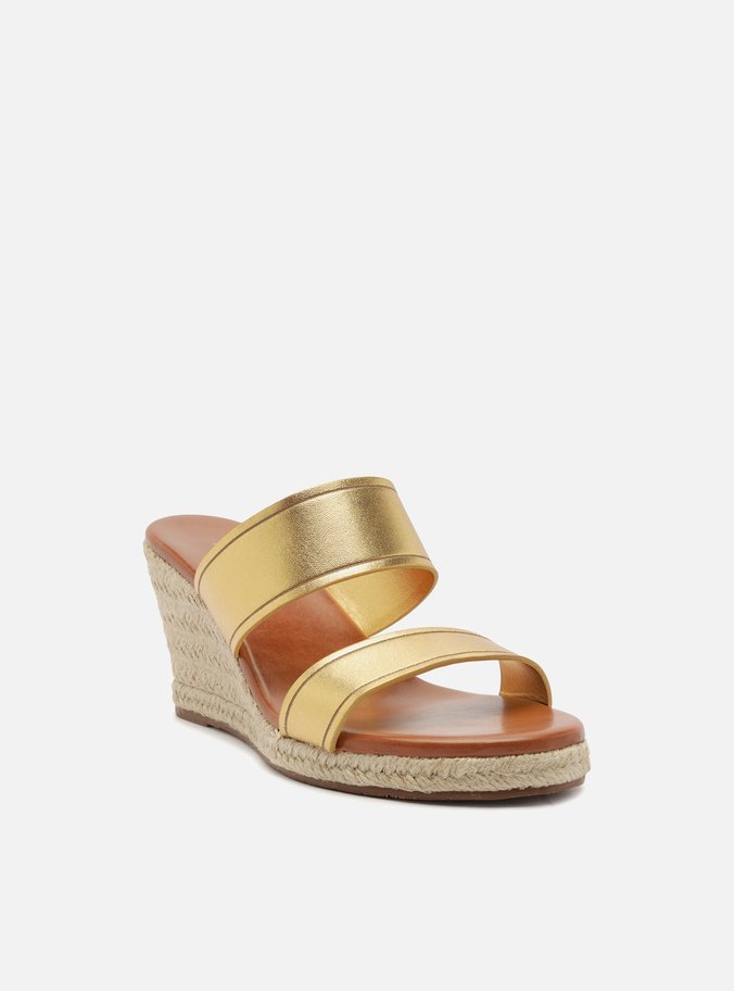 Sand Lia Sandalias Anabela Arezzo Arezzo Sandalia Preta Salto