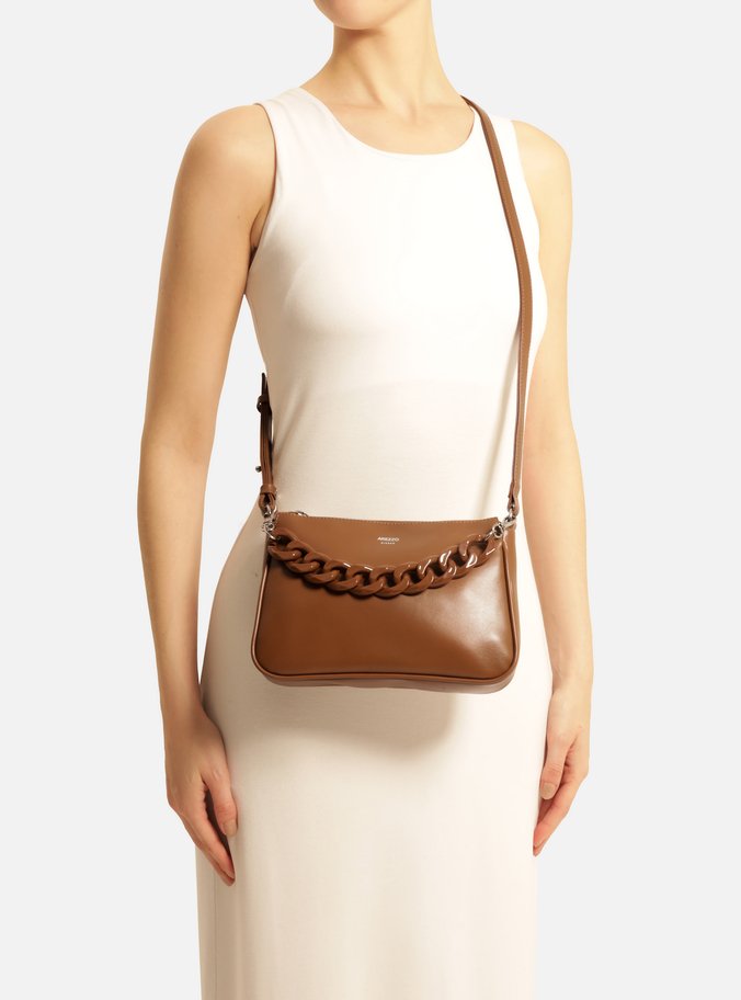 Bolsa Tiracolo Marrom Caramel Iara Pequena
