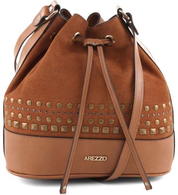 Bolsa Bucket Nobuck Tan