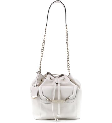 Bolsa Bucket Couro Off-White
