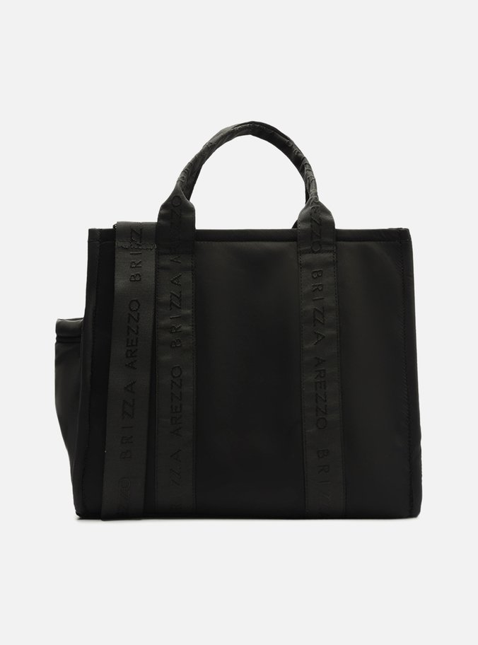 Bolsa Tote Preta Nylon Sporty Grande