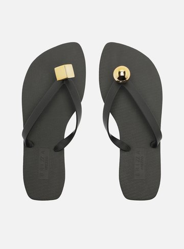 Chinelo de Dedo Preto Brizza