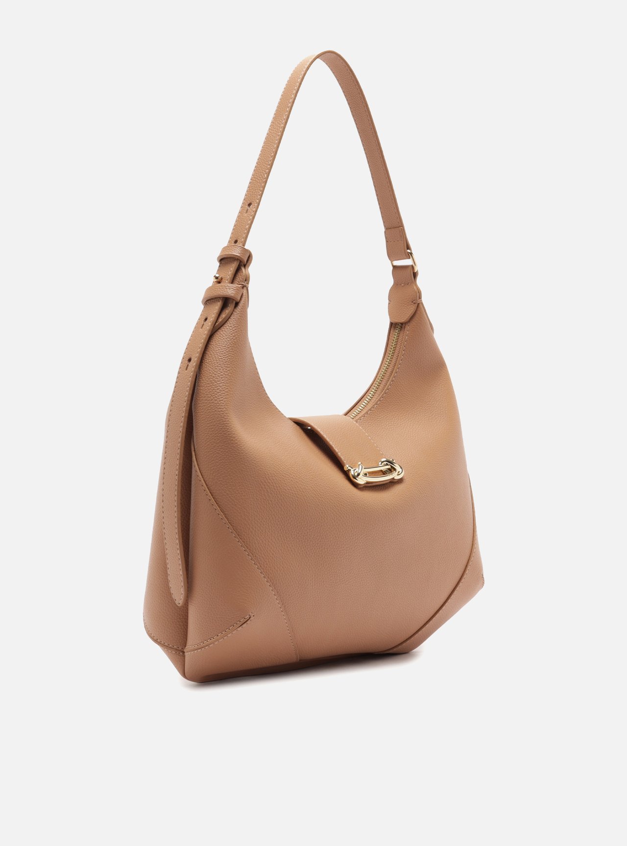 Bolsa Hobo Nude Grande Metais — foto 5