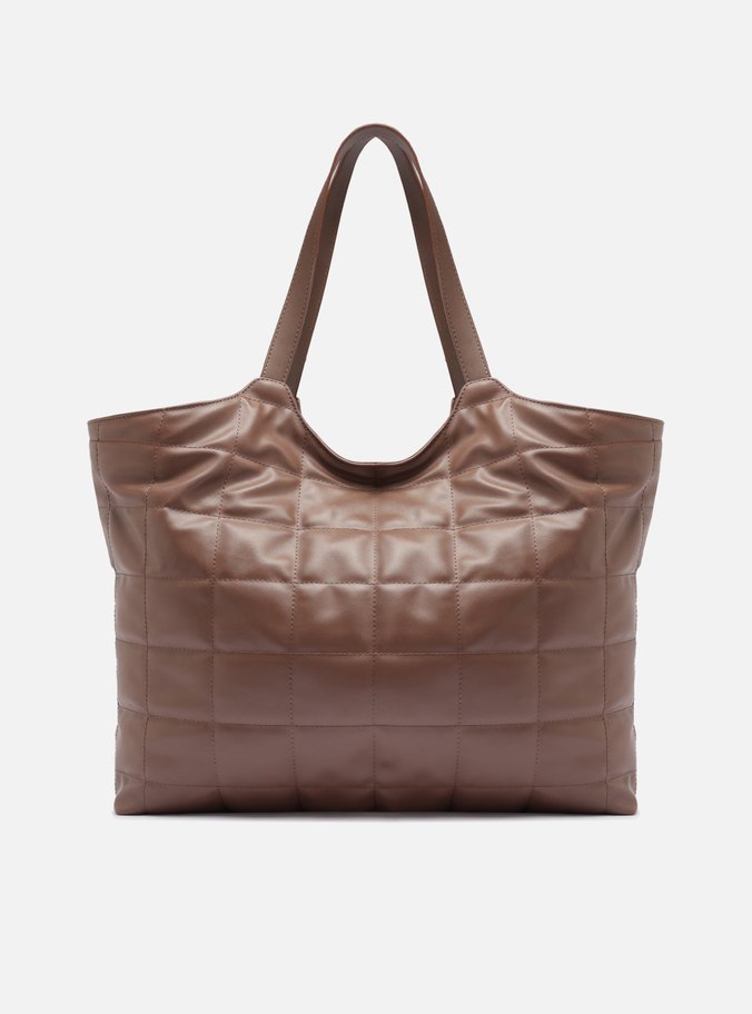 Bolsa Shopping Marrom Grande