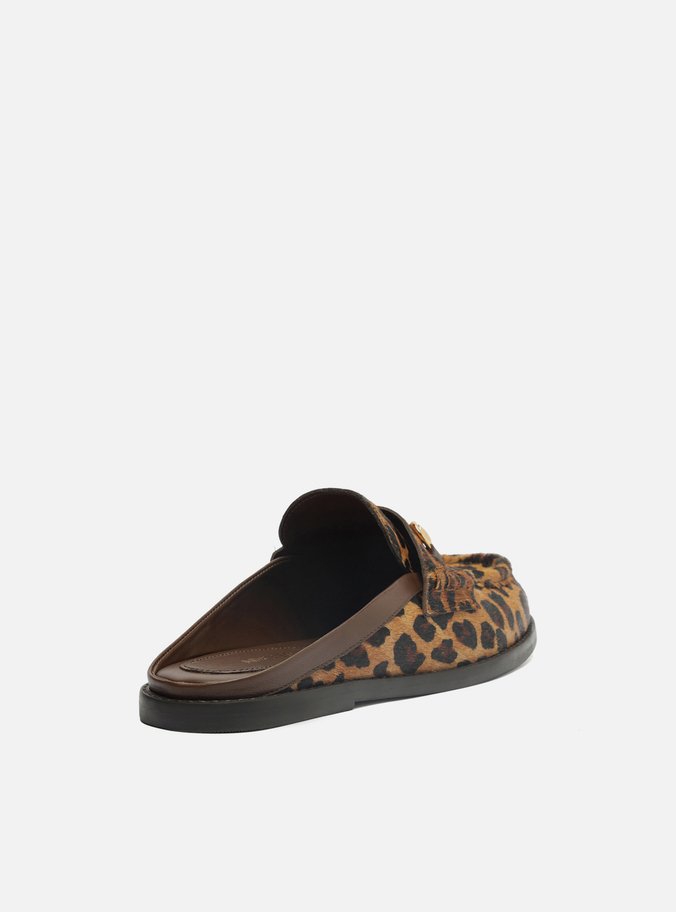 Clog Sabot Animal Print Bridão Metálico