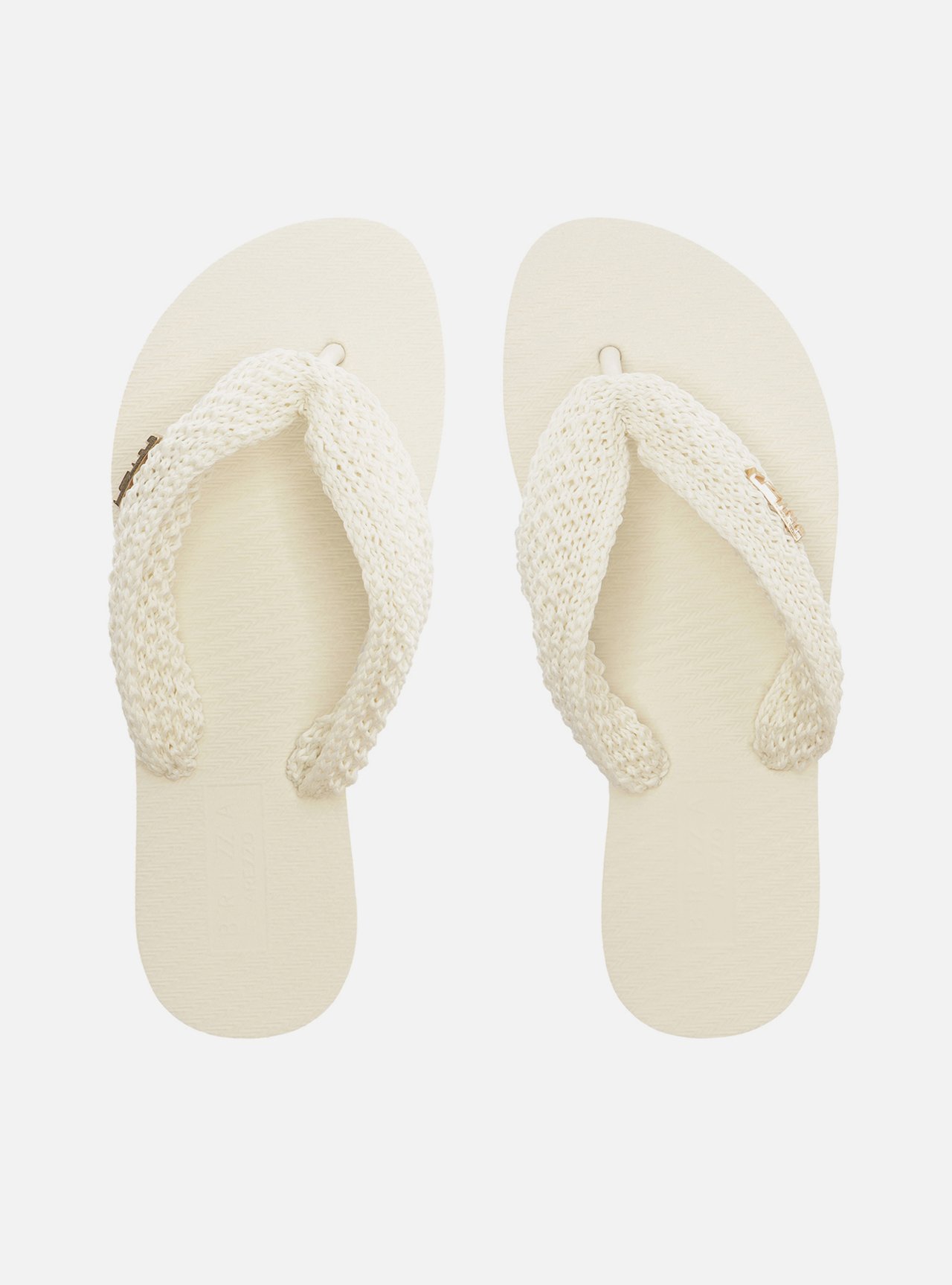 Chinelo de Dedo Branca Tressê Brizza — foto 1