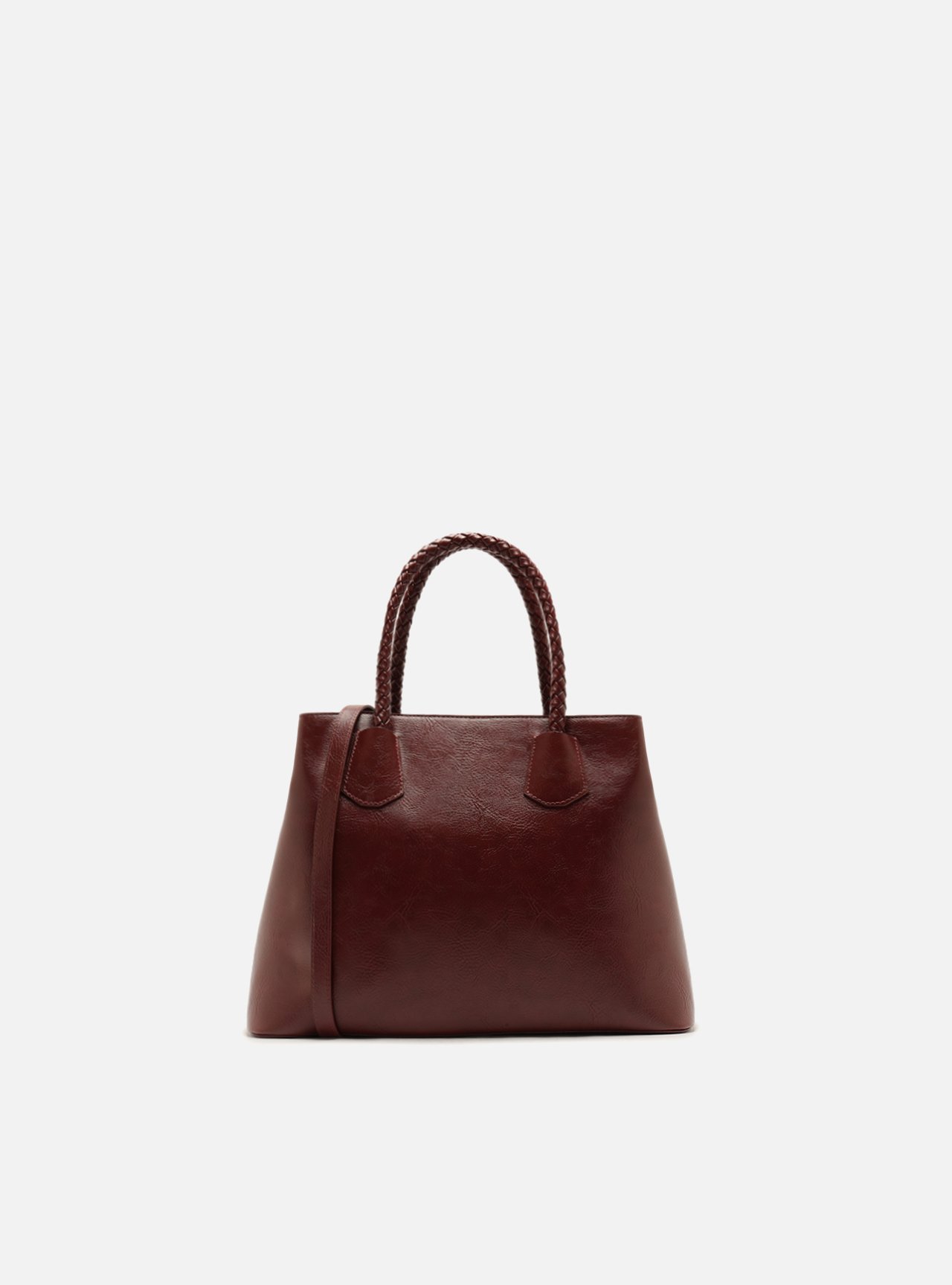 Bolsa Tote Bordô Grande Tressê — foto 3