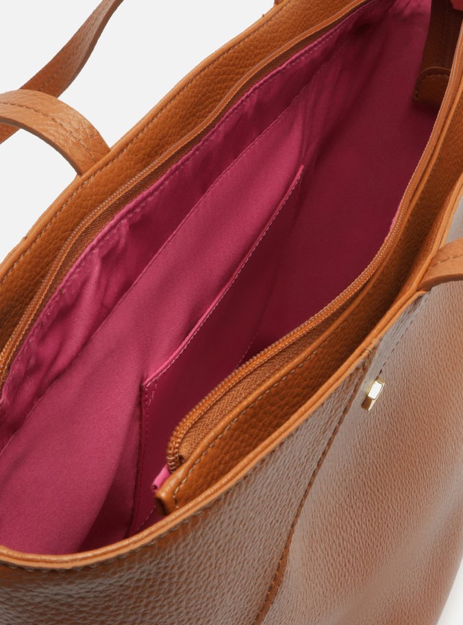 Bolsa Shopping Marrom Grande Rebites