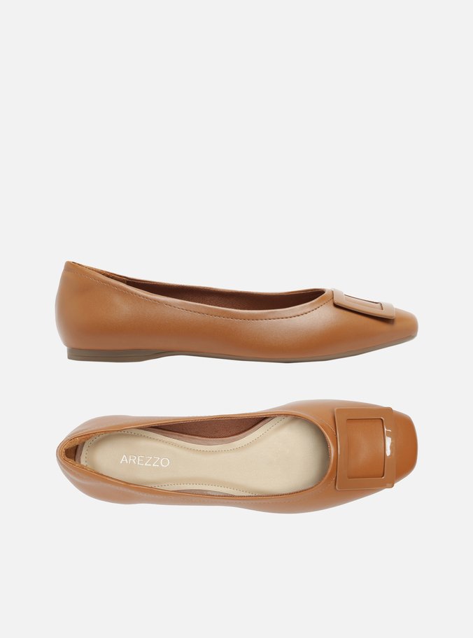 Sapatilha Marrom Fivela