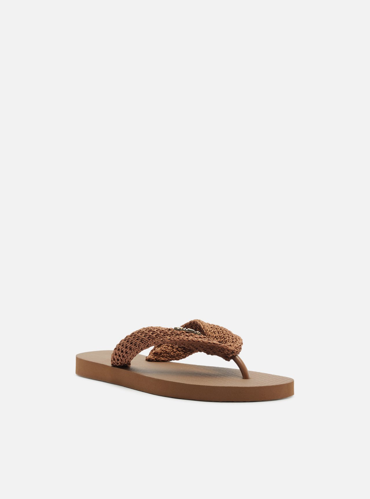 Chinelo de Dedo Marrom Tressê Brizza — foto 2