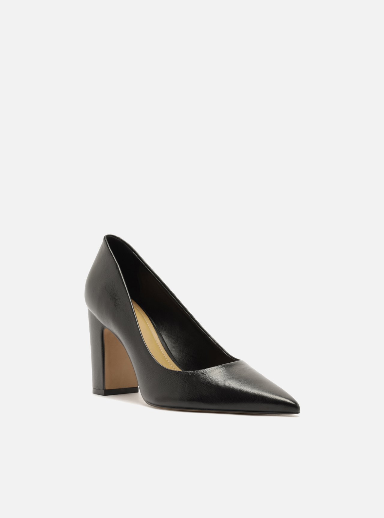 Scarpin Couro Croco Retrô Preto — foto 5