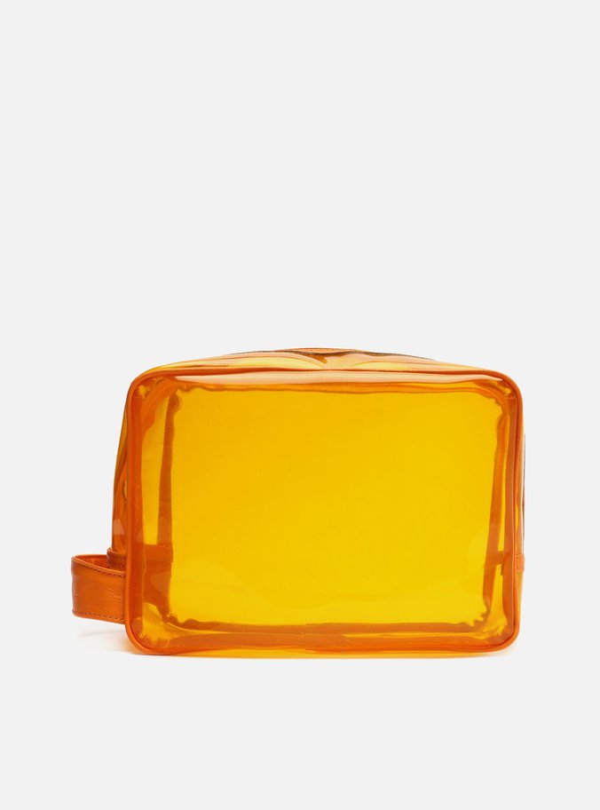 Necessaire Laranja Vinil Grande