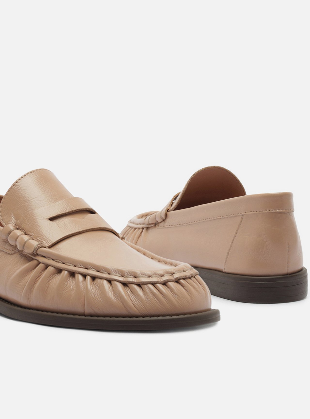 Mocassim Nude Couro — foto 4