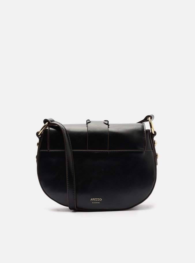 Bolsa Tiracolo Preta Média Barbicacho