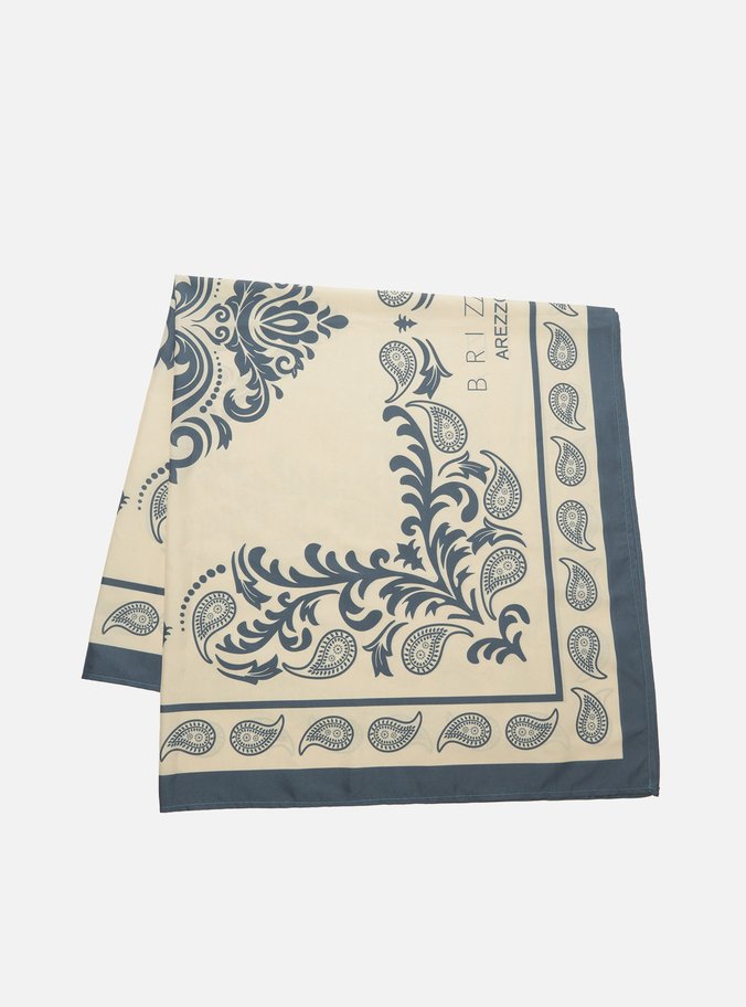Lenço Paisley Azul Brizza