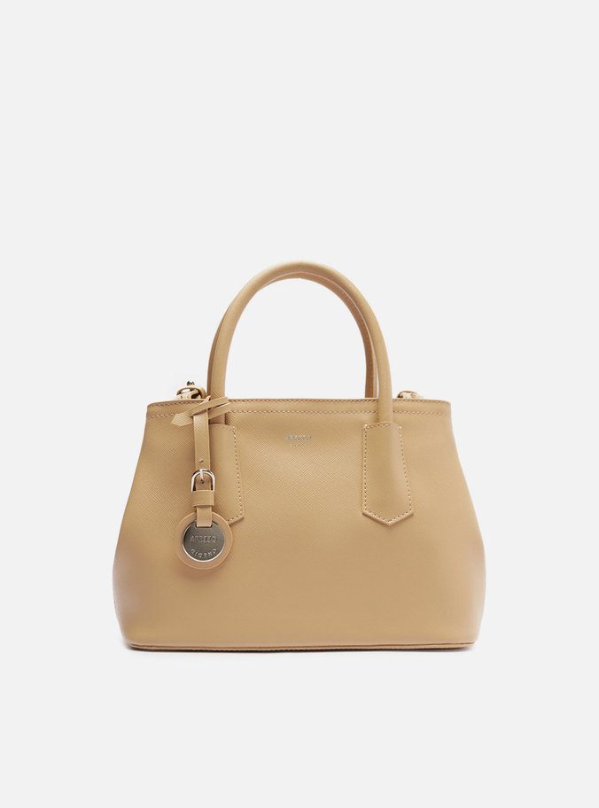 Bolsa Tote Bege Giorno Média Bag Charm