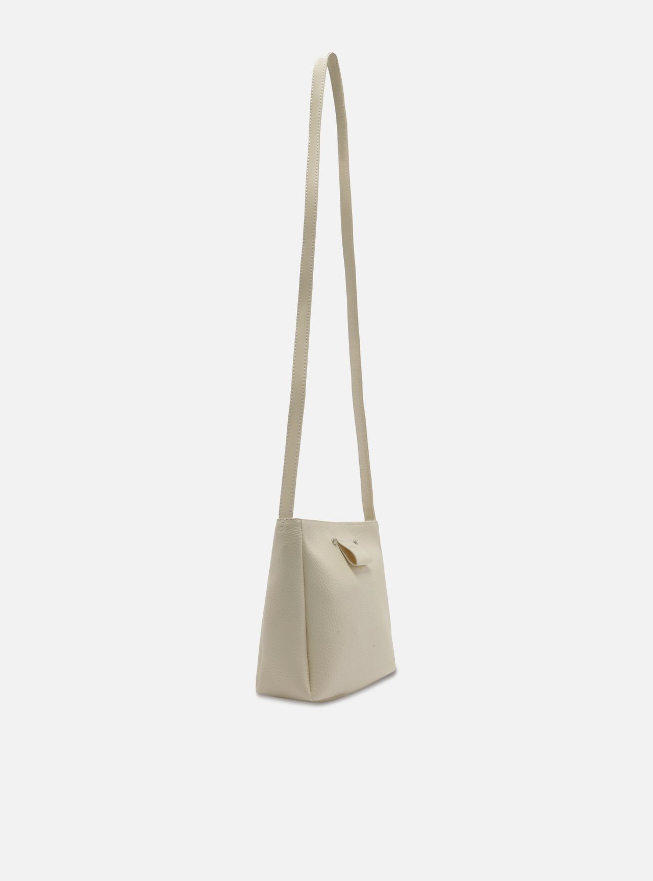 Bolsa Tiracolo Branca Pequena Metais — foto 5