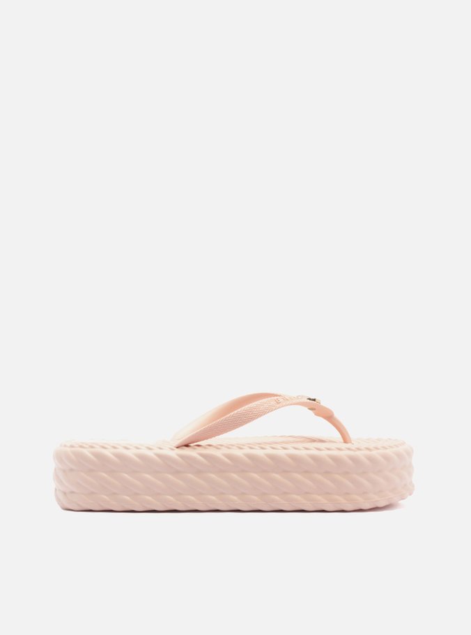 Sandália Rosa Flatform Marrocos Mid Flip Flop Bacio