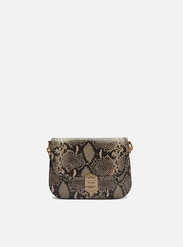 Arezzo — Bolsa Tiracolo Snake Couro Pequena Peça Metal