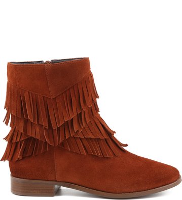Bota Franja Canela