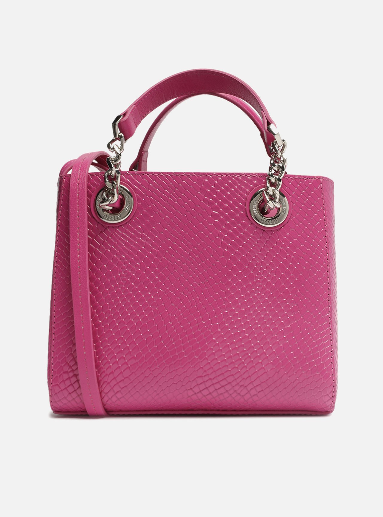 Bolsa Tote Rosa Couro Snake Média Jade | Arezzo