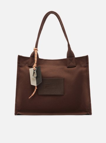 Arezzo — Bolsa Shopping Marrom Grande Fila