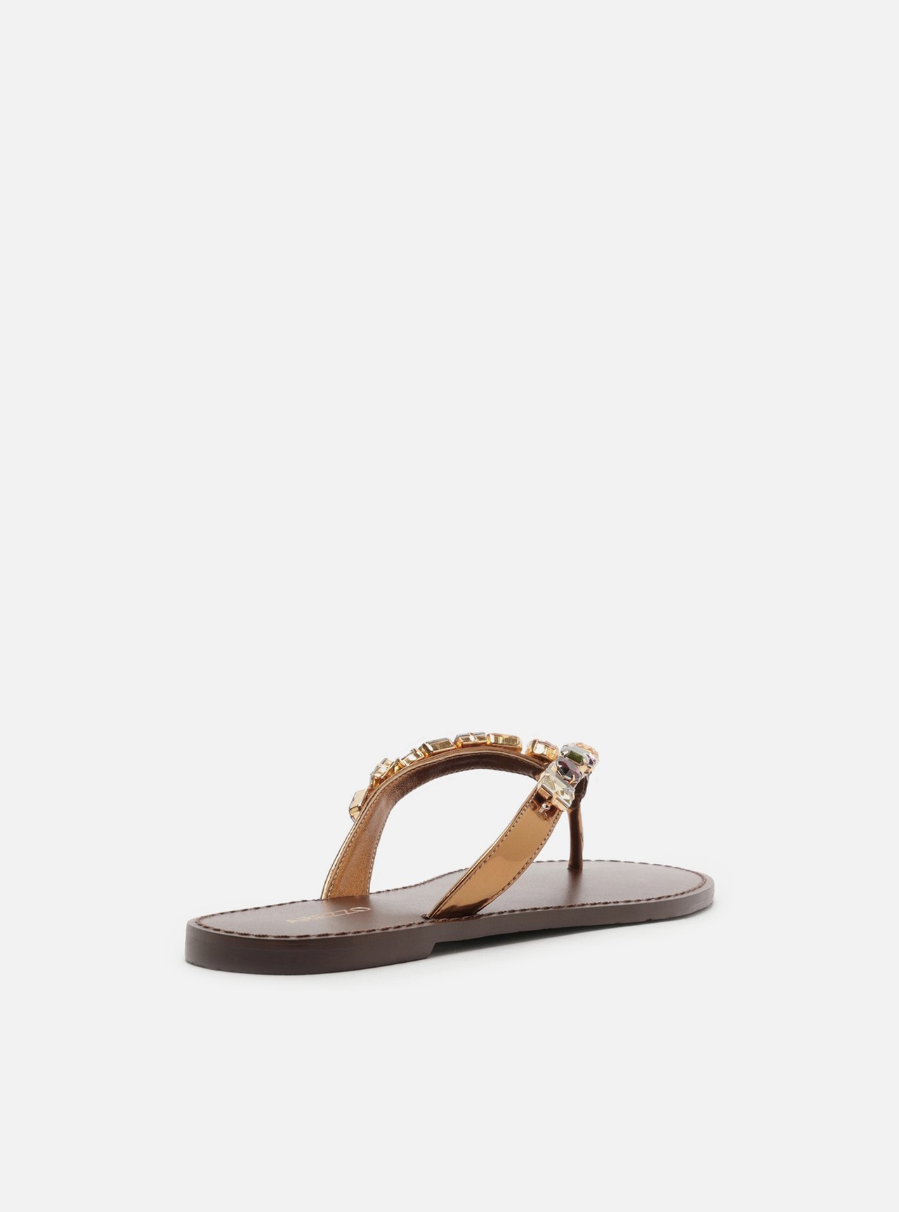 Rasteira Bronze Flip Flop Pedrarias — foto 3