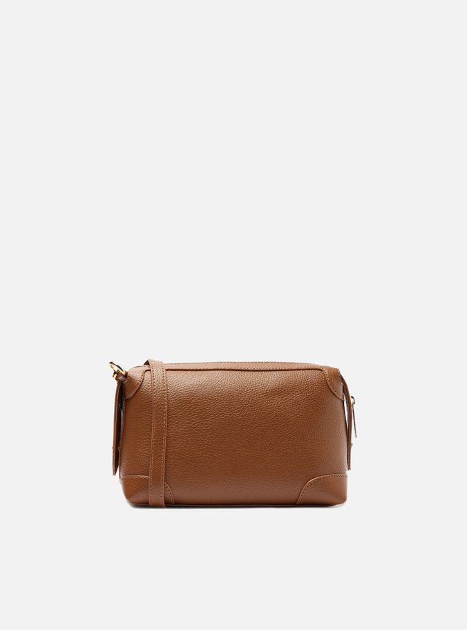 Bolsa Tiracolo Marrom Pequena Recortes