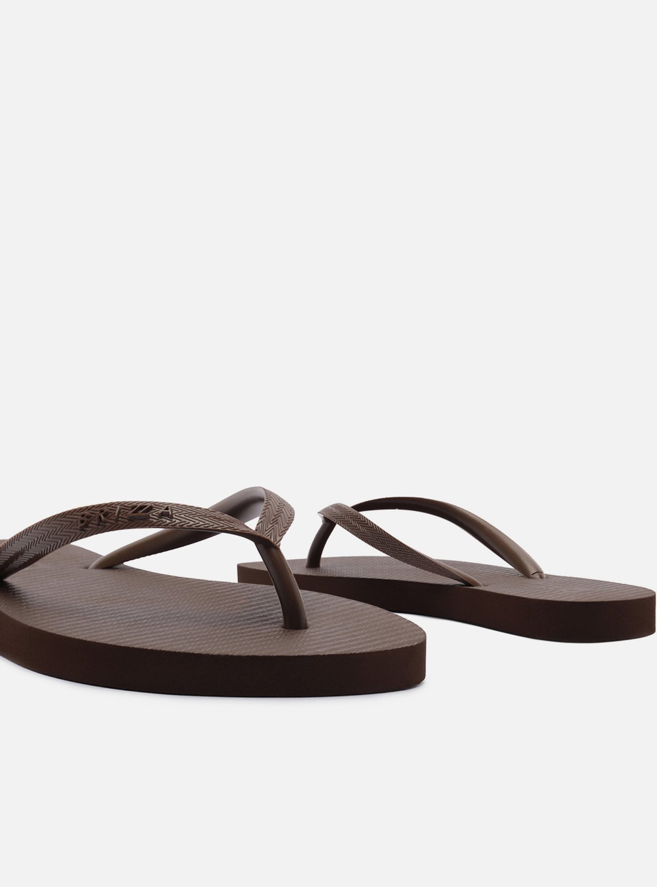 Chinelo de Dedo Marrom Flatform Brizza — foto 4