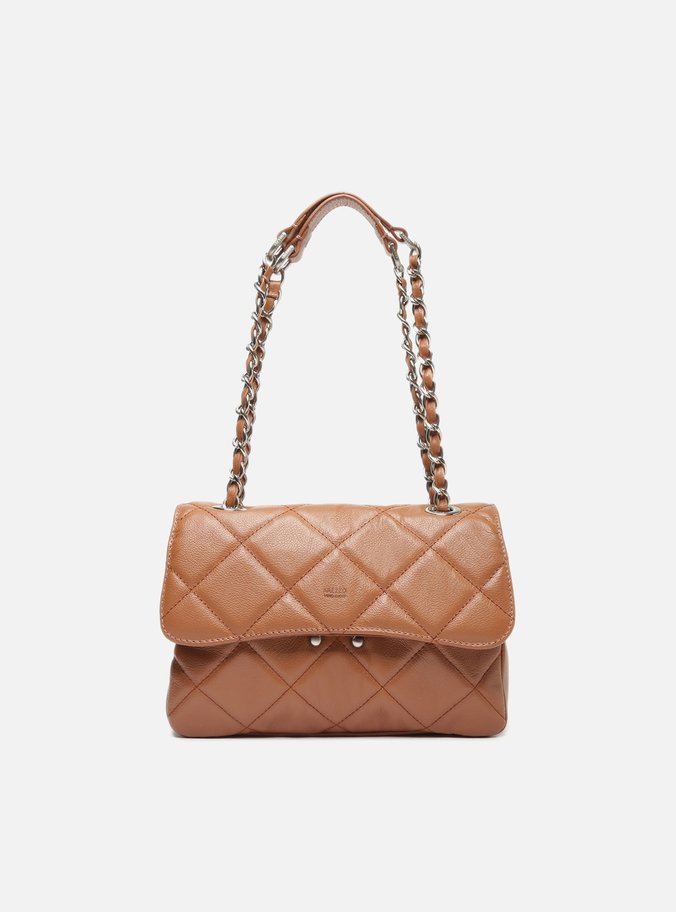 Bolsa Tiracolo Marrom Couro Mizz Média