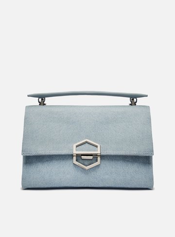Bolsa Tiracolo Azul Jeans Ágatha Média