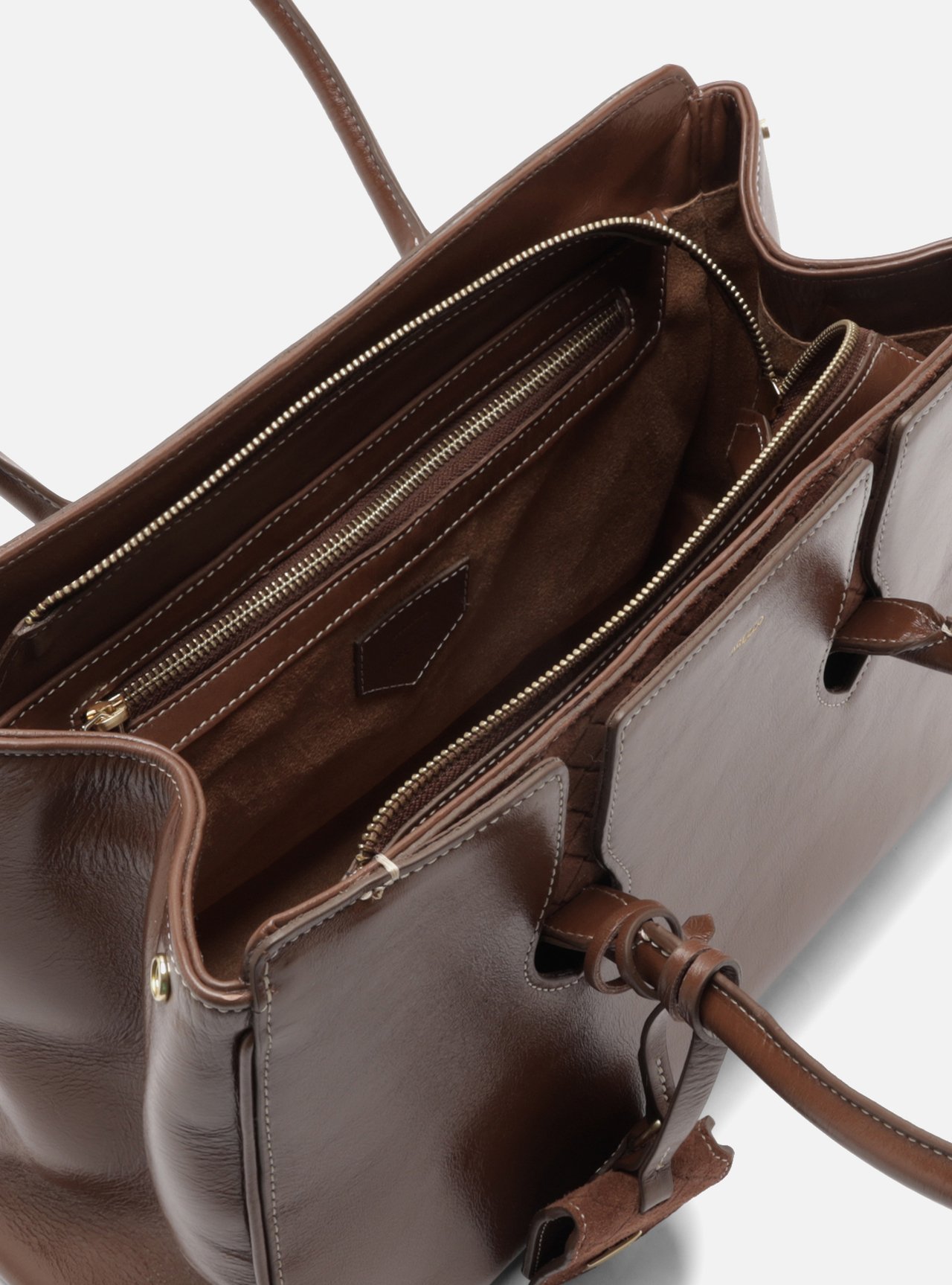 Bolsa Shopping Caramelo Couro Heritage Grande — foto 4