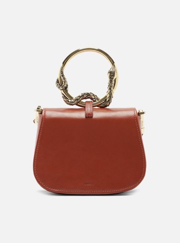 Bolsa Tiracolo Média Laranja Alça Metal