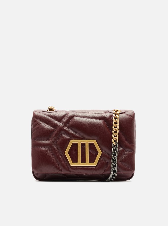 Bolsa Tiracolo Bordô Couro Emma Média