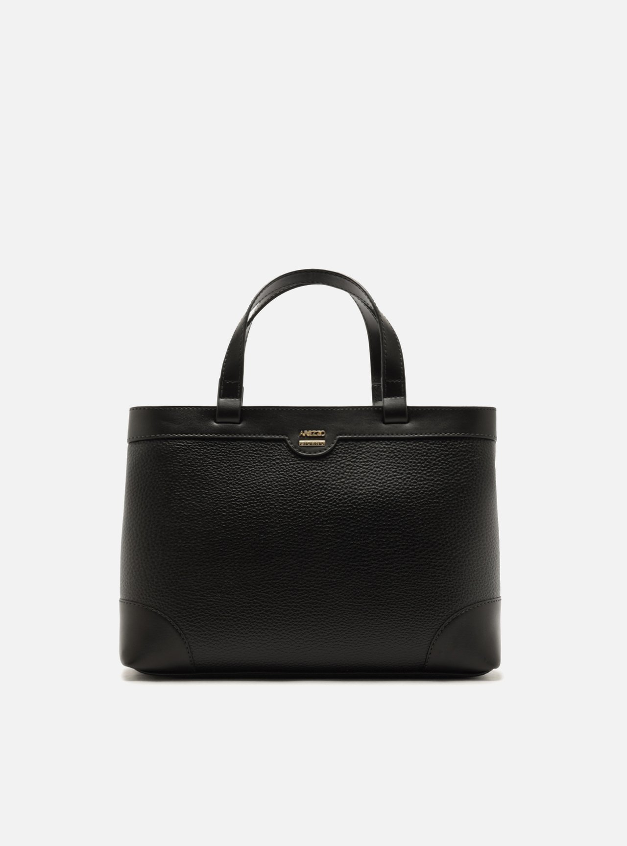 Bolsa Tote Preta Média Recortes — foto 1
