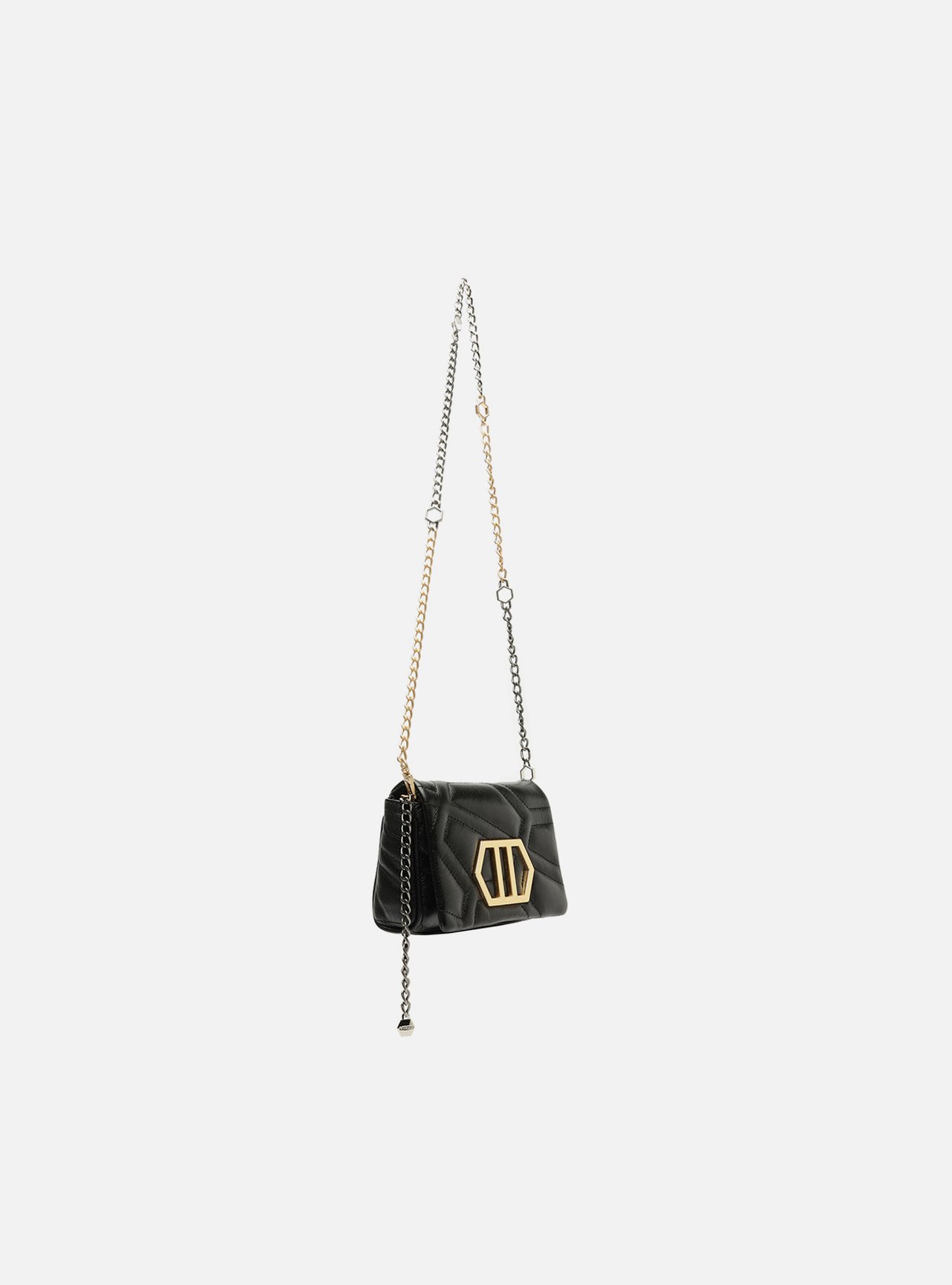 Bolsa Tiracolo Preta Couro Emma Pequena — foto 5